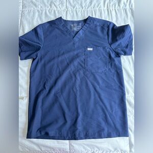 Three Men’s Figs Navy Scrub Tops Medium